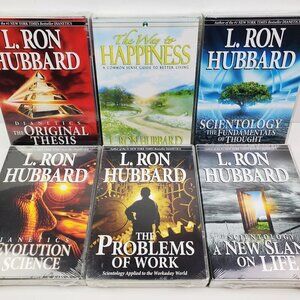 Dianetics Scientology Lot Audiobook CDs Booklets L. Ron Hubbard 6 Sets Sealed